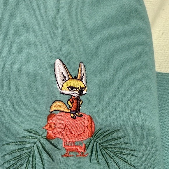 Disney Zootopia EmbroideredIcons Panel Crewneck Sweater - Boxlunch - Picture 2 of 7